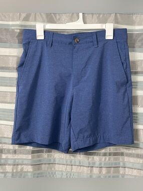 crown & ivy Men's Blue Motion Flex Performance Stretch Shorts